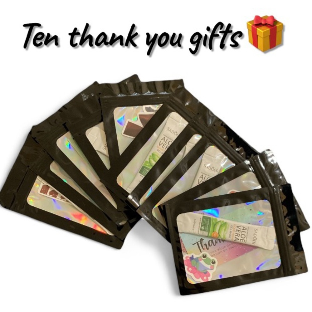 Set of 10 Pre-Made Thank You Gift Bundles – Reseller Packaging Supplies